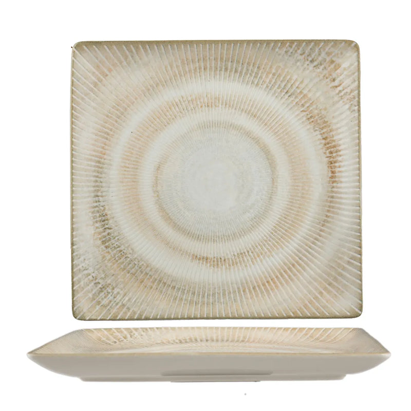 Ariane Paros Shell Sand Square Porcelain Platter ( Case Of 6 )