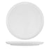 Ariane Crackle Round Porcelain Coupe Flat Edge Plate ( Case Of 12 )