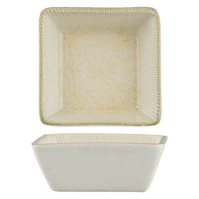 Ariane Paros Sand Square Porcelain Miniature Plate ( Case Of 18 )