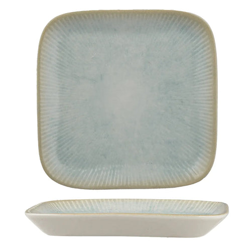 Ariane Paros Aqua 4 1/2" Miniature Square Porcelain Plate ( Case Of 18 )
