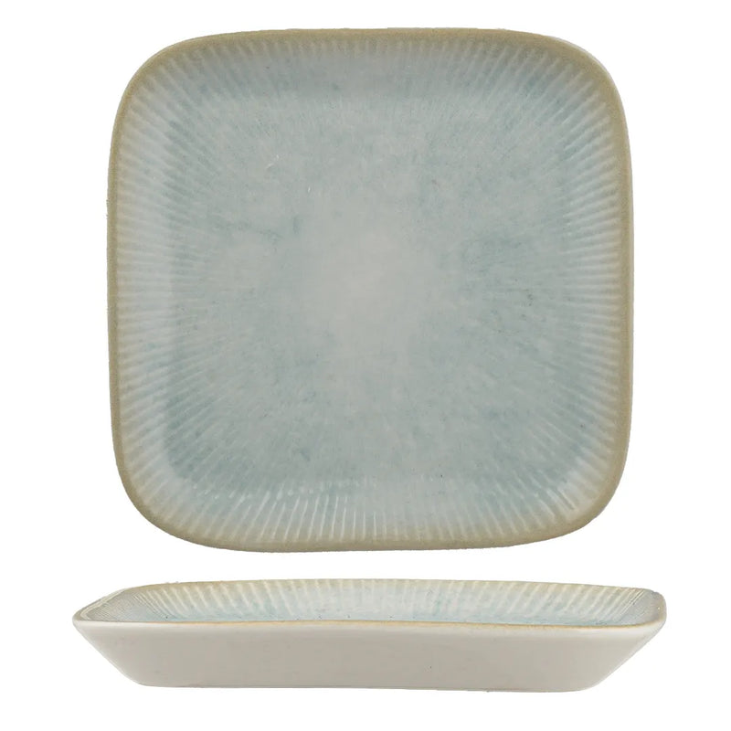 Ariane Paros Aqua 4 1/2" Miniature Square Porcelain Plate ( Case Of 18 )