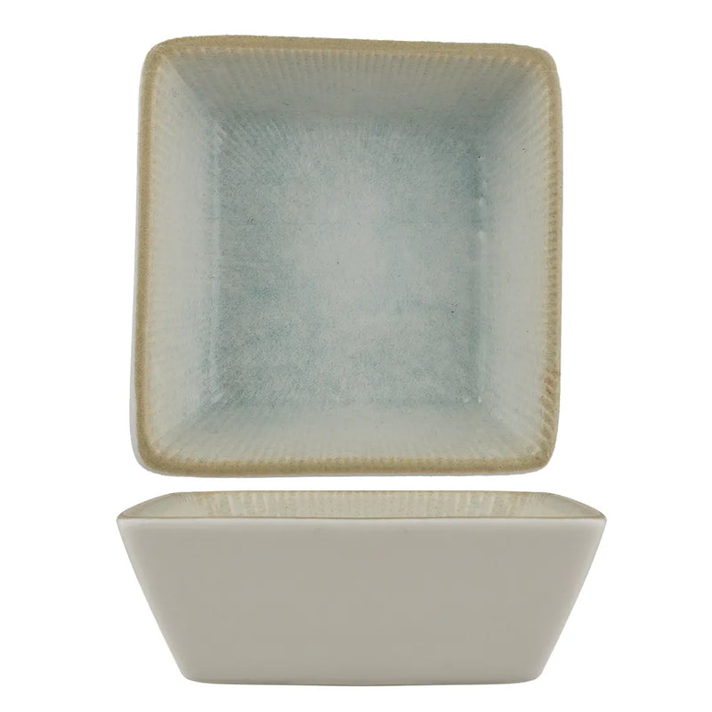 Ariane Paros Aqua 2 3/4" Miniature Square Porcelain Plate( Case Of 18 )