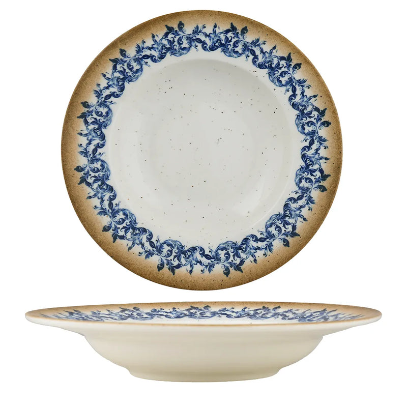 Ariane Cruise Amalfi 10 1/4"Round Porcelain Deep Plate ( Case Of 6 )