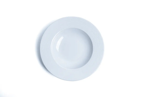 Ariane Eclipse Round Porcelain Flat Edge Deep Plate ( Case Of 6 )