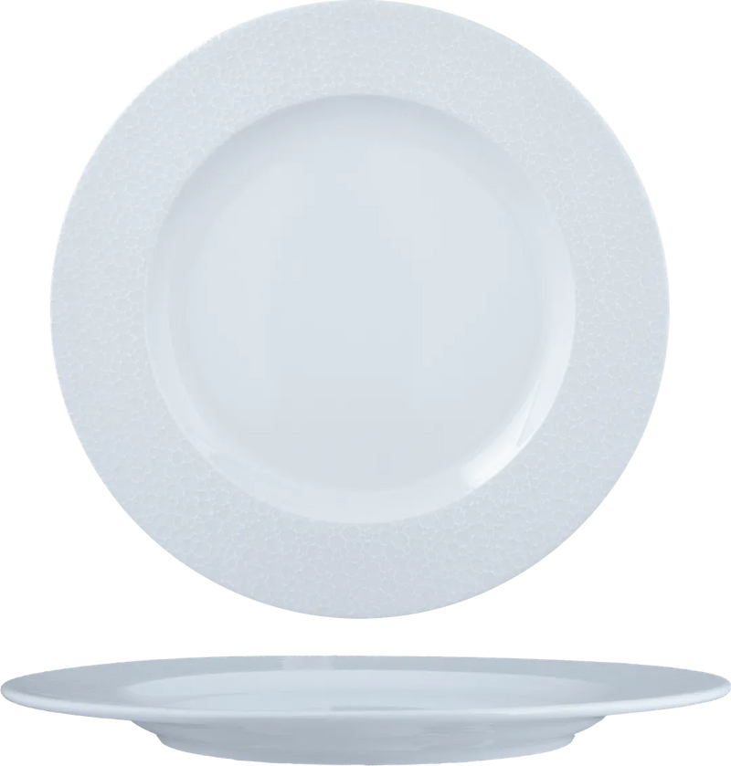 Ariane Eclipse Round Porcelain Flat Edge Plate ( Case Of 6 )