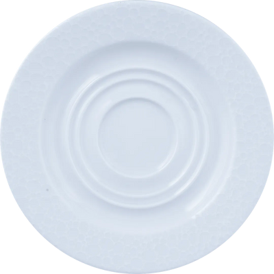 Ariane Mineral Round White Porcelain Saucer ( Case Of 12 )