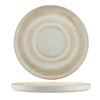 Ariane Paros Shell Sand Round Porcelain Raised Rim Plate ( Case Of 4 )