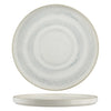 Ariane Paros Shell Aqua Round Porcelain Raised Rim Plate ( Case Of 4 )