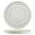 Ariane Paros Shell Aqua Round Porcelain Raised Rim Plate ( Case Of 4 )