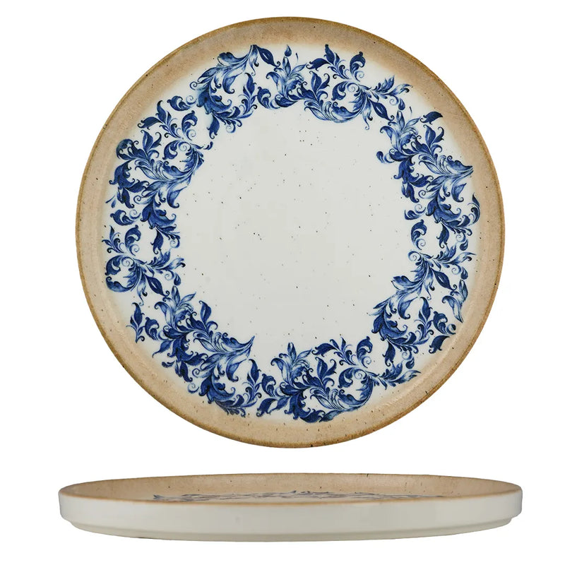Ariane Cruise Amalfi Round Porcelain Raised Rim Plate ( Case Of 4 )