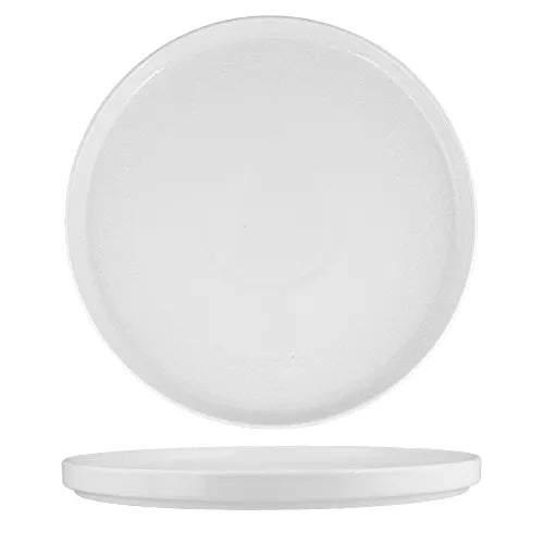 Ariane Crackle Round Porcelain Short Rim Stackable Plate ( Case Of 4 )