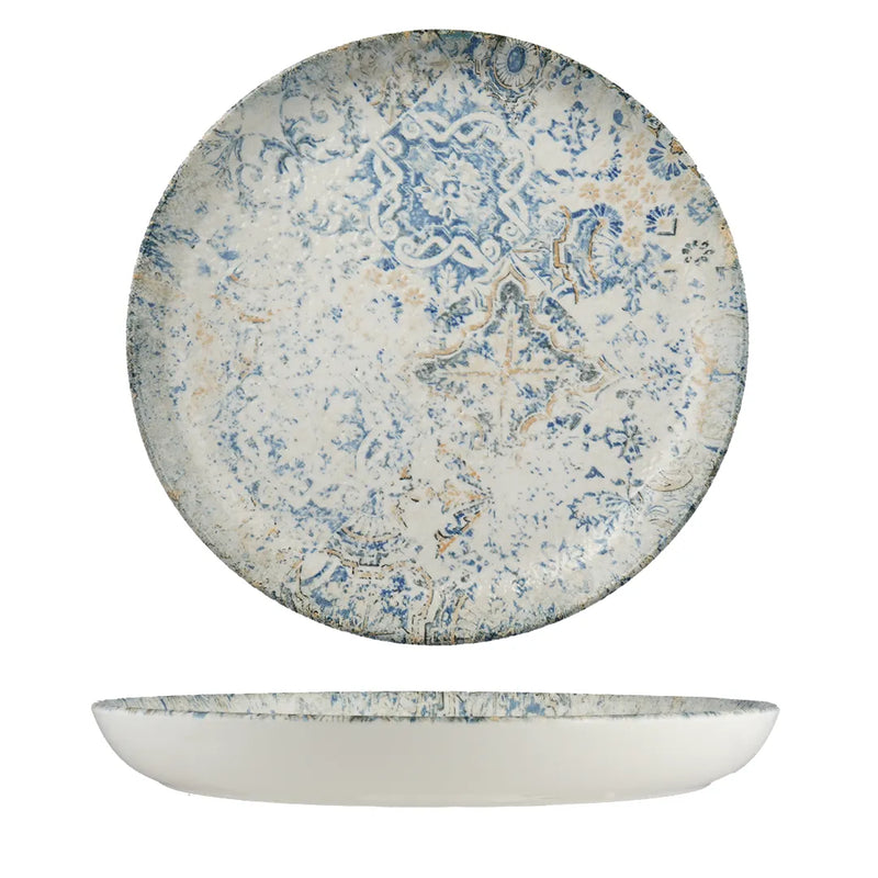 Ariane Cruise Palma Round White Porcelain Coupe Flat Plate ( Case Of 6 )