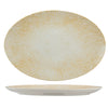 Ariane Paros Sand 11" Oval Porcelain Titanium Plate ( Case Of 12 )