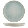 Ariane Paros Aqua Round Porcelain Titanium Plate Flat ( Case Of 6 )