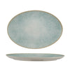 Ariane Paros Aqua 11" Oval Porcelain Titanium Plate ( Case Of 12 )