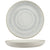 Ariane Paros Shell Aqua Round Porcelain Coupe Flat Plate ( Case Of 6 )