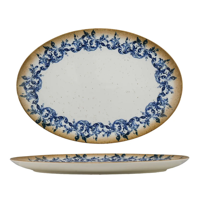 Ariane Cruise Amalfi 12 3/5" Oval Porcelain Platter ( Case Of 6 )