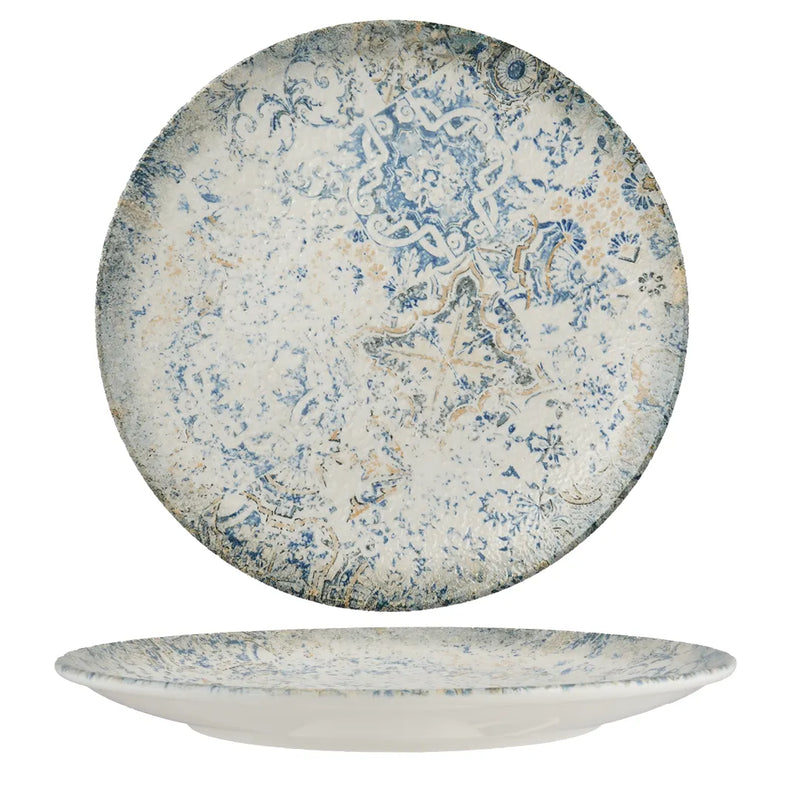 Ariane Cruise Round White Porcelain Coupe Rimless Plate ( Case Of 12)