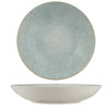 Ariane Paros Aqua 11" Round Porcelain Wok Deep Plate ( Case Of 6 )