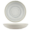 Ariane Paros Shell Aqua Round Porcelain Deep Coupe Plate ( Case Of 6 )