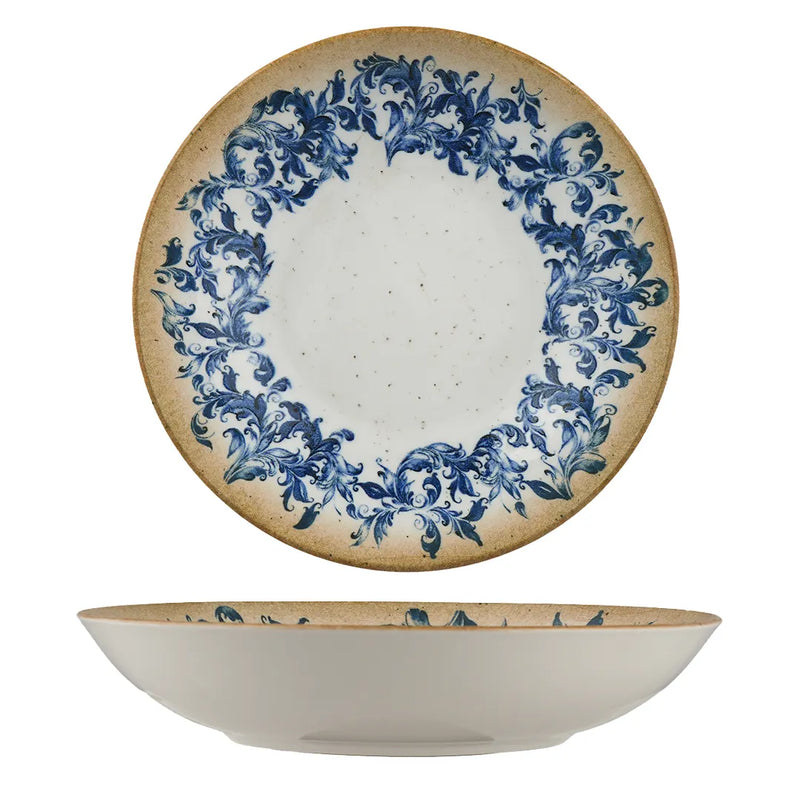 Ariane Cruise Amalfi Round Porcelain Deep Coupe Plate ( Case Of 6 )
