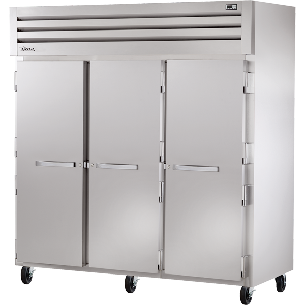 True STR3F-3S-HC Reach-In Solid Swing Door Freezer