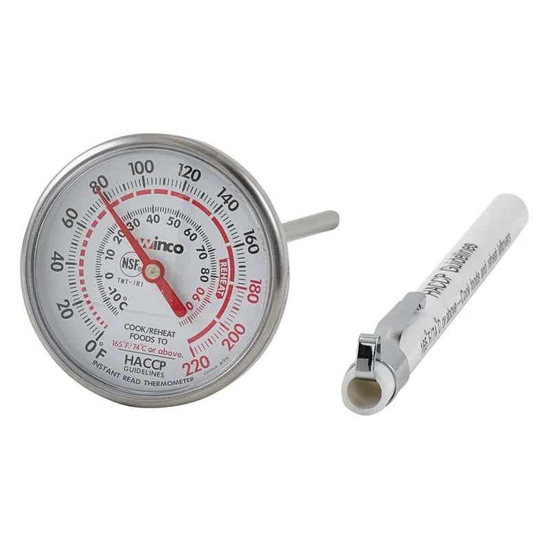 Winco TMT-IR1 1-3/4" Instant Read Thermometer with 5" Probe