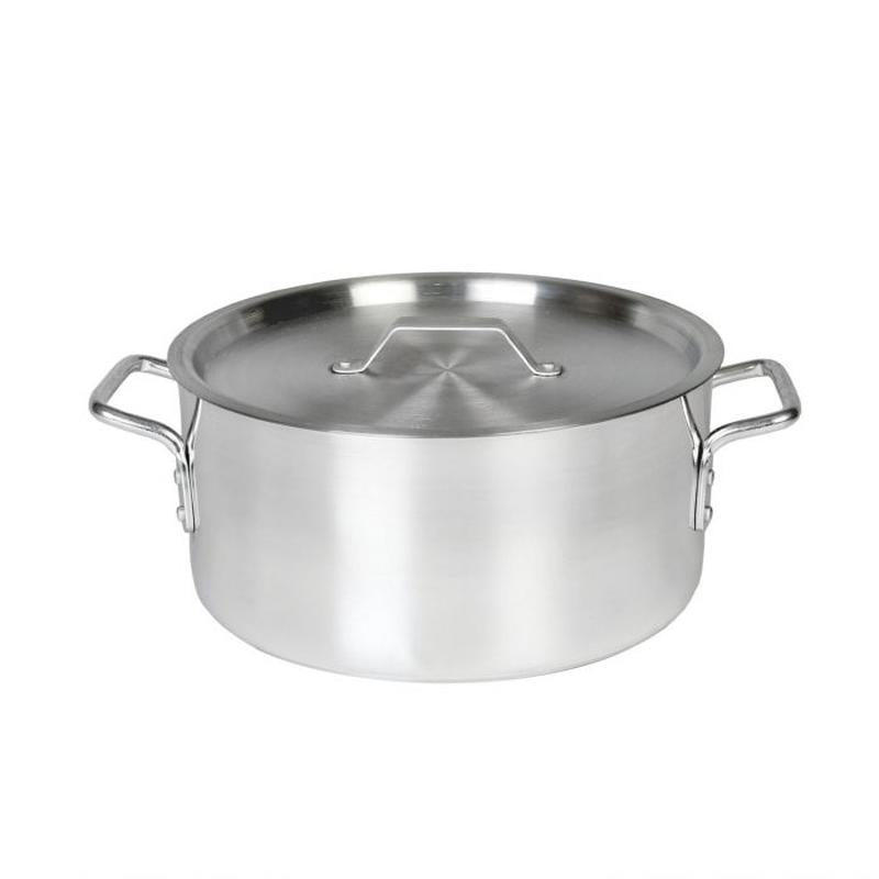 Thundergroup 12 QT ALUMINUM BRAZIER POT & LID MIRROR FINISH