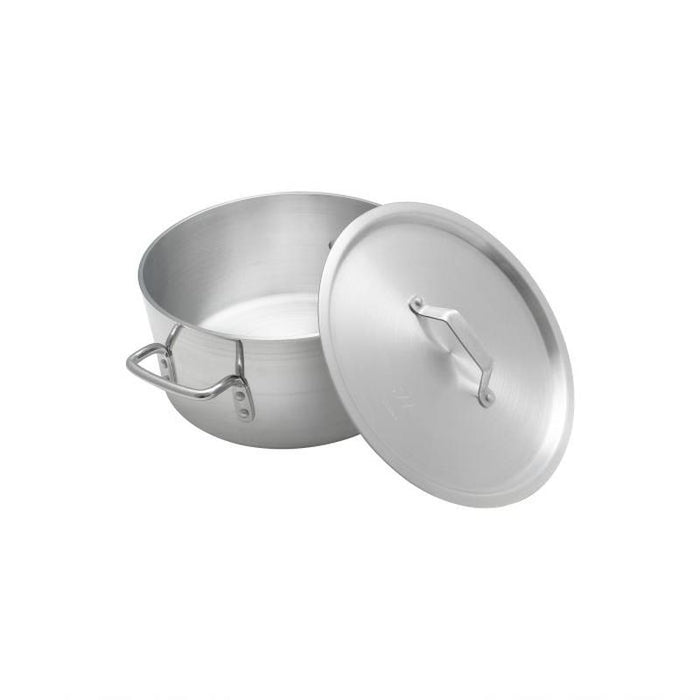 Thundergroup 12 QT ALUMINUM BRAZIER POT & LID MIRROR FINISH