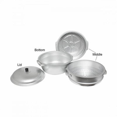 Thundergroup 11 3/8" X 12 1/2" 26 CM  BIG HOLE/BOTTOM ALUMINUM STEAMER