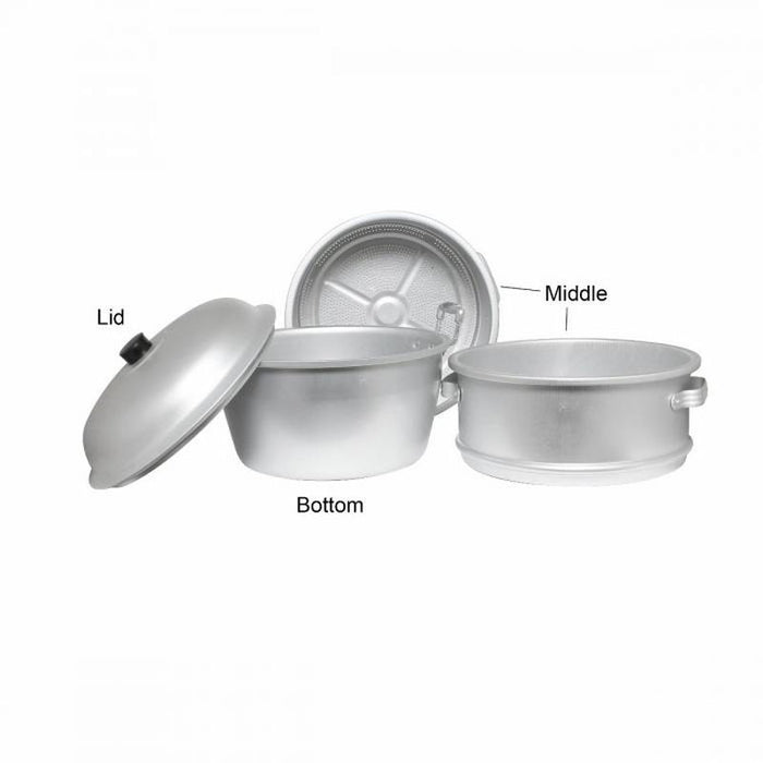 Thundergroup 15" X 20 1/4" 35 CM SMALL HOLE/BOTTOM ALUMINUM STEAMER