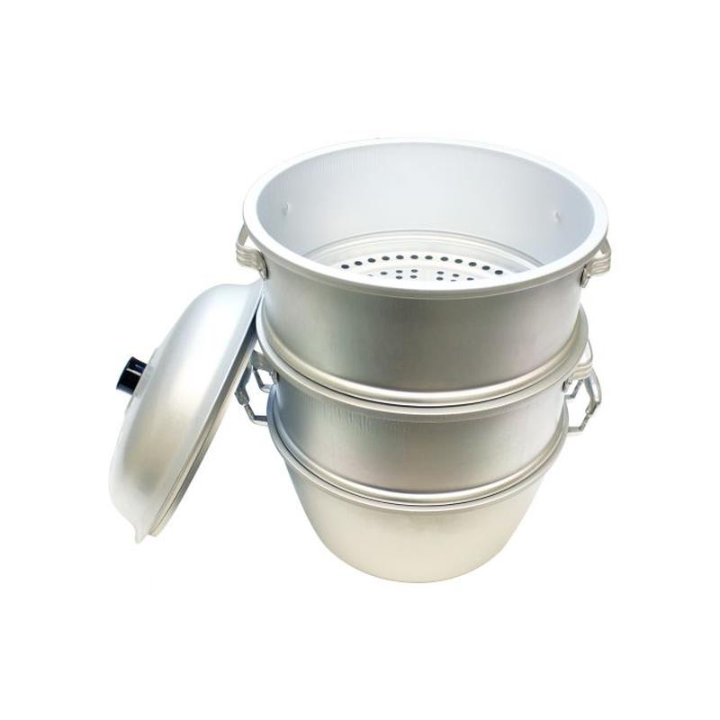 Thundergroup 15" X 20 1/4" 35 CM BIG HOLE/BOTTOM ALUMINUM STEAMER