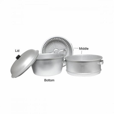 Thundergroup 19" X 22 5/8" 45 CM BIG HOLE/BOTTOM ALUMINUM STEAMER