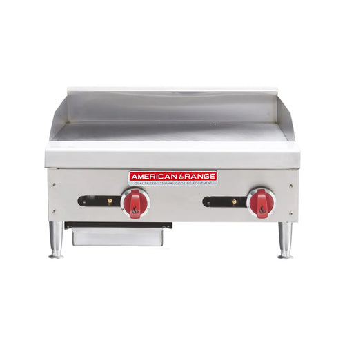 American Range ARMG-24-24 24" Countertop Gas Griddle, Manual, 24" Deep, 60000 BTU