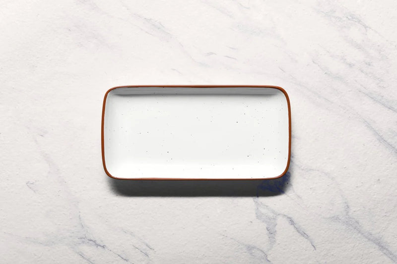 Ariane Terra Arena Rectangle Porcelain Plate ( Case Of 6 )