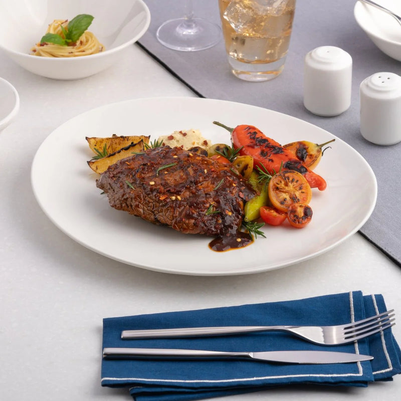 Ariane Prime 11 4/5" Round Porcelain Steak Plate ( Case Of 6 )