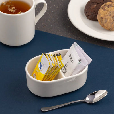 Ariane Prime 4 1/3" Porcelain Sugar Pack Holder With Partition ( Case Of 12 )