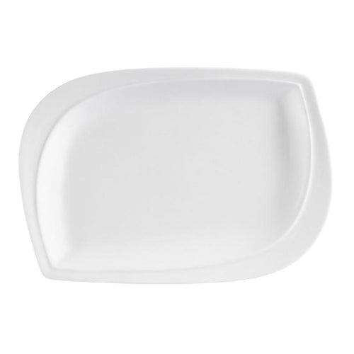 CAC Chinaware Aspen Tree Rect. Platter 12"