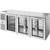 True TBR84-PTSZ1-L-S-GGG-GGG-1 Pass-Thru Single Zone Refrigerator with Left Side Refrigeration System. Stainless Exterior and Glass Swing Doors
