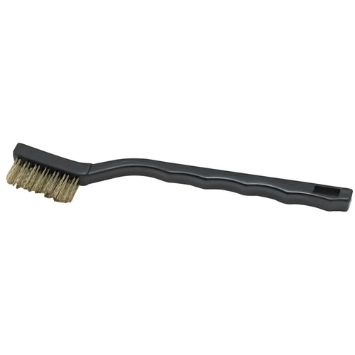 Winco 7" Mini Utility Brush with Stainless Steel Bristles
