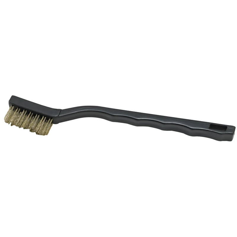 Winco 7" Mini Utility Brush with Stainless Steel Bristles