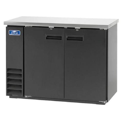 Arctic Air ABB48 49" Two Section Back Bar Refrigerator – Stainless Steel with Locking Doors, Commercial Beverage Cooler