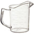 Winco Clear Polycarbonate Measuring Cups with Raised Graduation Markings