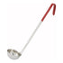 Winco One-Piece Stainless Steel Ladles with Color-Coded Handles