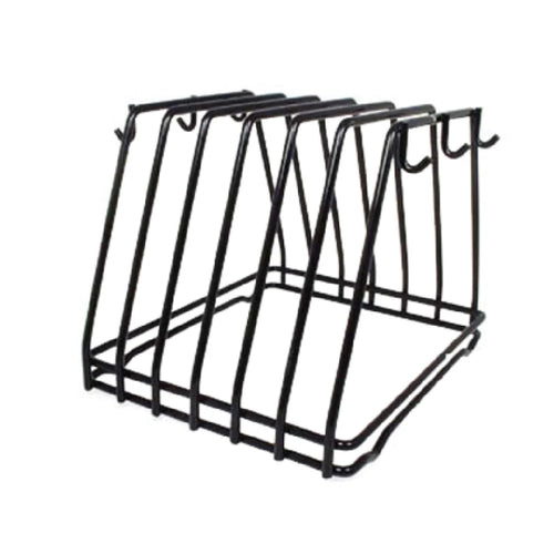 Adcraft CBR-6BK Black 6-Slot Cutting Board Rack