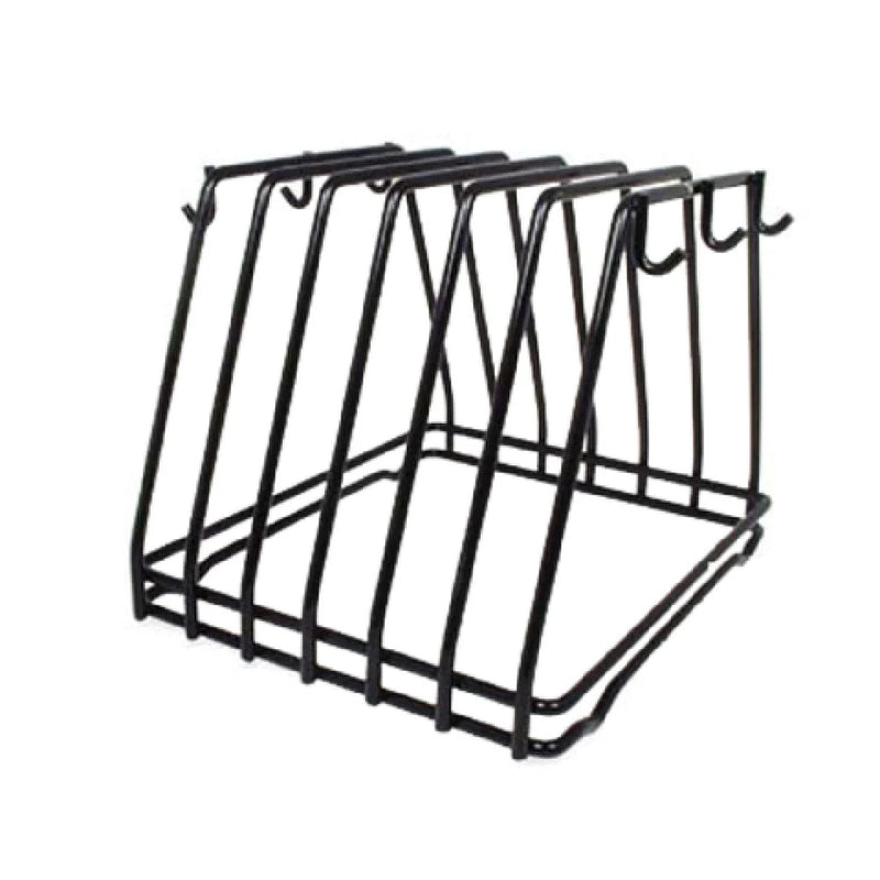 Adcraft CBR-6BK Black 6-Slot Cutting Board Rack