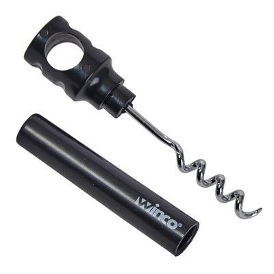 Winco CO-4D Compact Corkscrew Plastic Handle with Durable Metal Blades ( Pack of 2 )