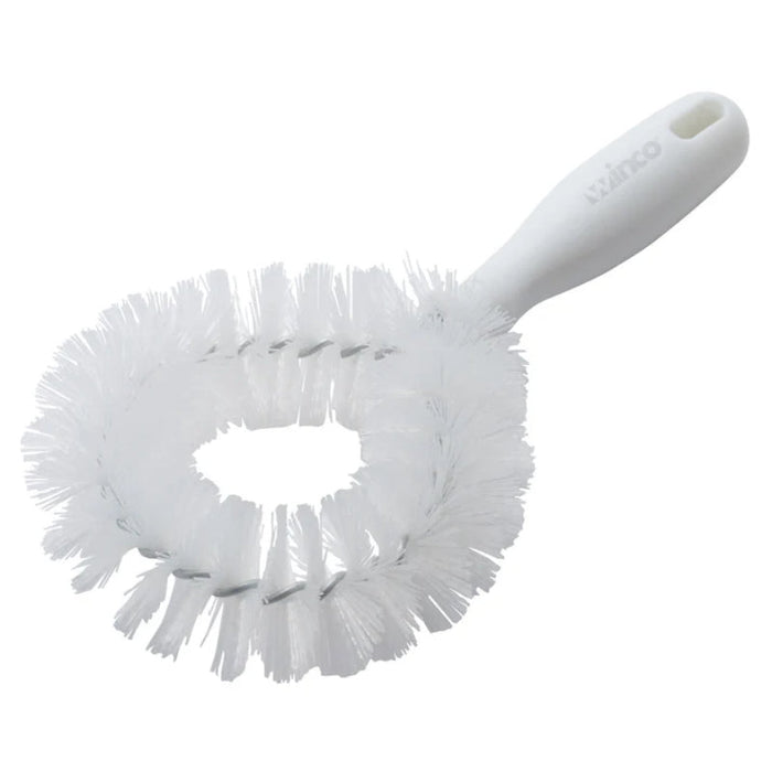 Winco BRV-10 Vegetable Brush,9-1/4"L x 4-3/4"W, Firm Bristles, Plastic Handle, White (Price/Piece)