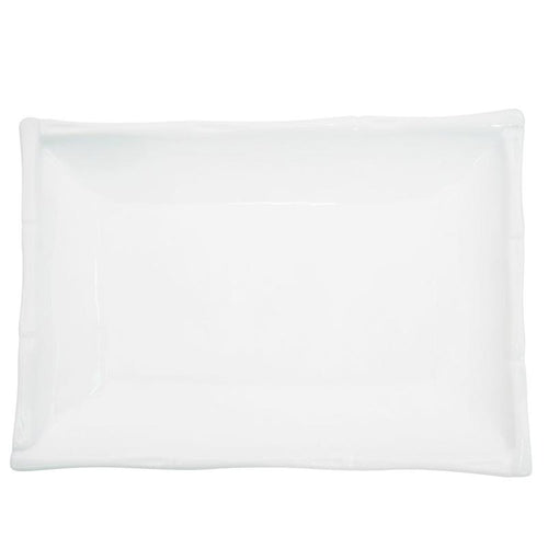 CAC Chinaware Bamboo Rect. Platter 7"