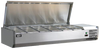 Omcan 46657-59" Refrigerated Topping Rail with Stainless Steel Cover